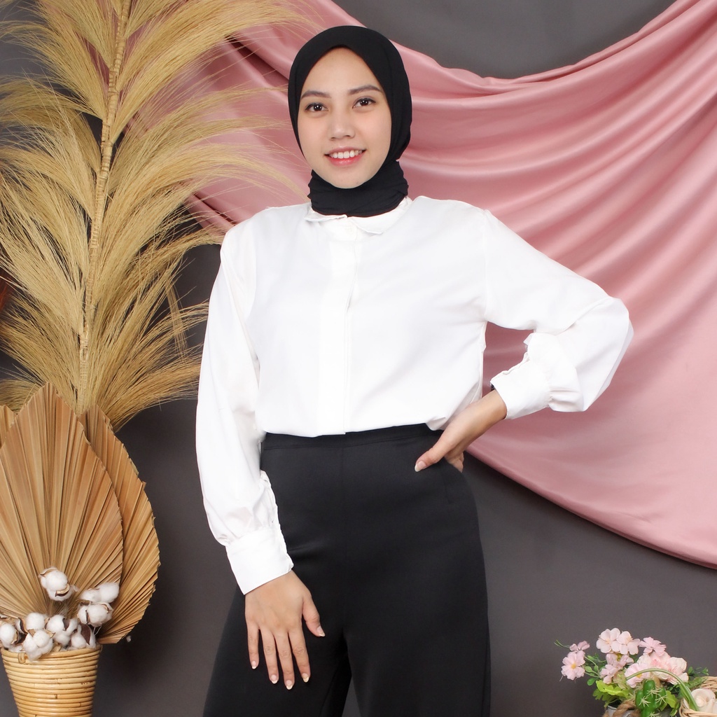 Rx Fashion-Baju Atasan Wanita / Giovani Shirt-PUTIH