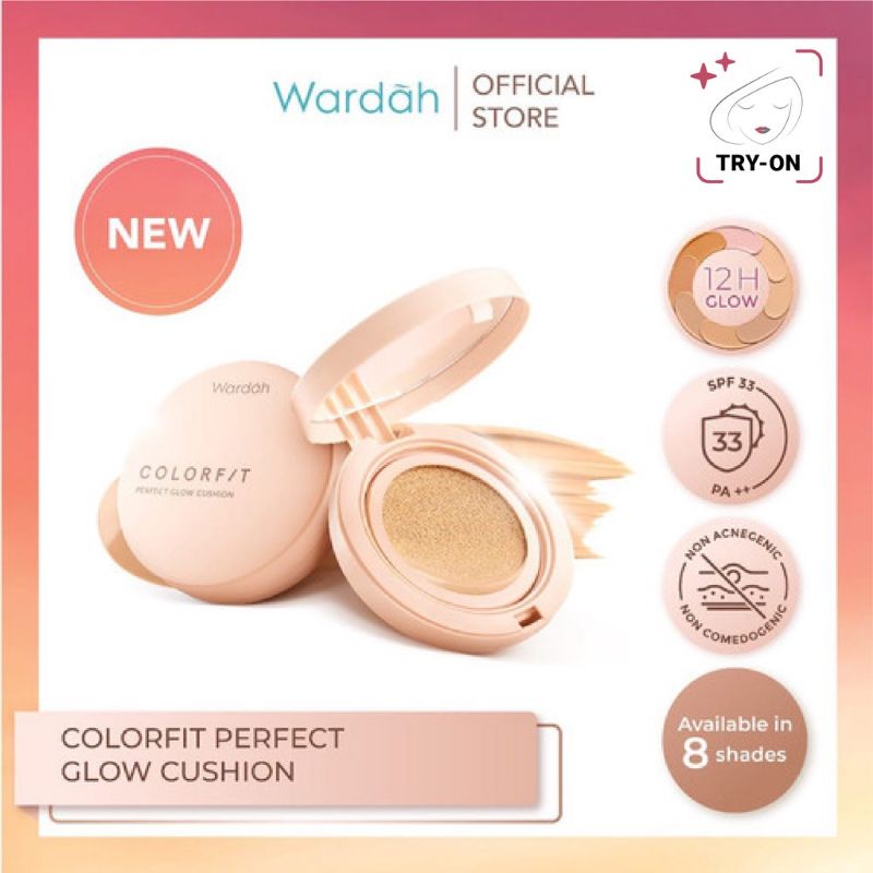 Wardah Perfect Glow Cushion - bedak wardah - Cushion Wardah