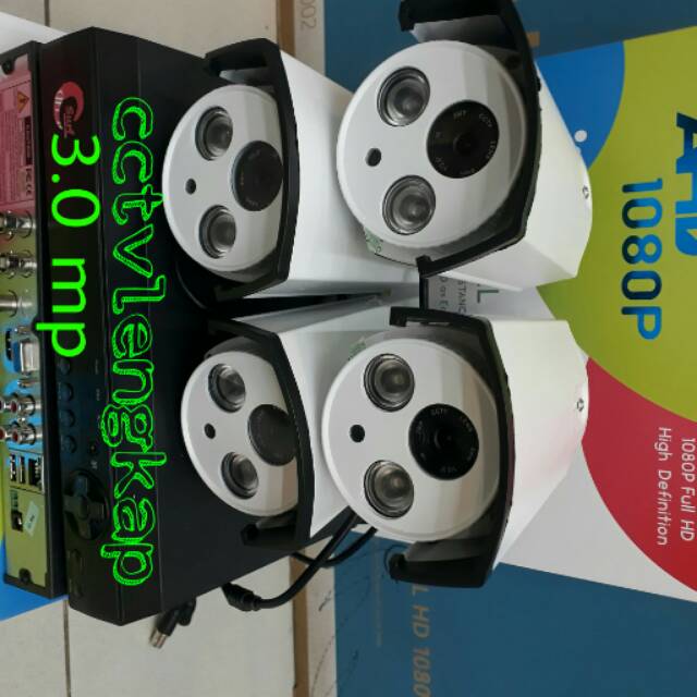 PROMO PAKET CCTV 4CHANNEL 3MP FULL HD KOMPLIT TGL PASANG