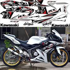 Stiker motor ninja rr se 2013 putih