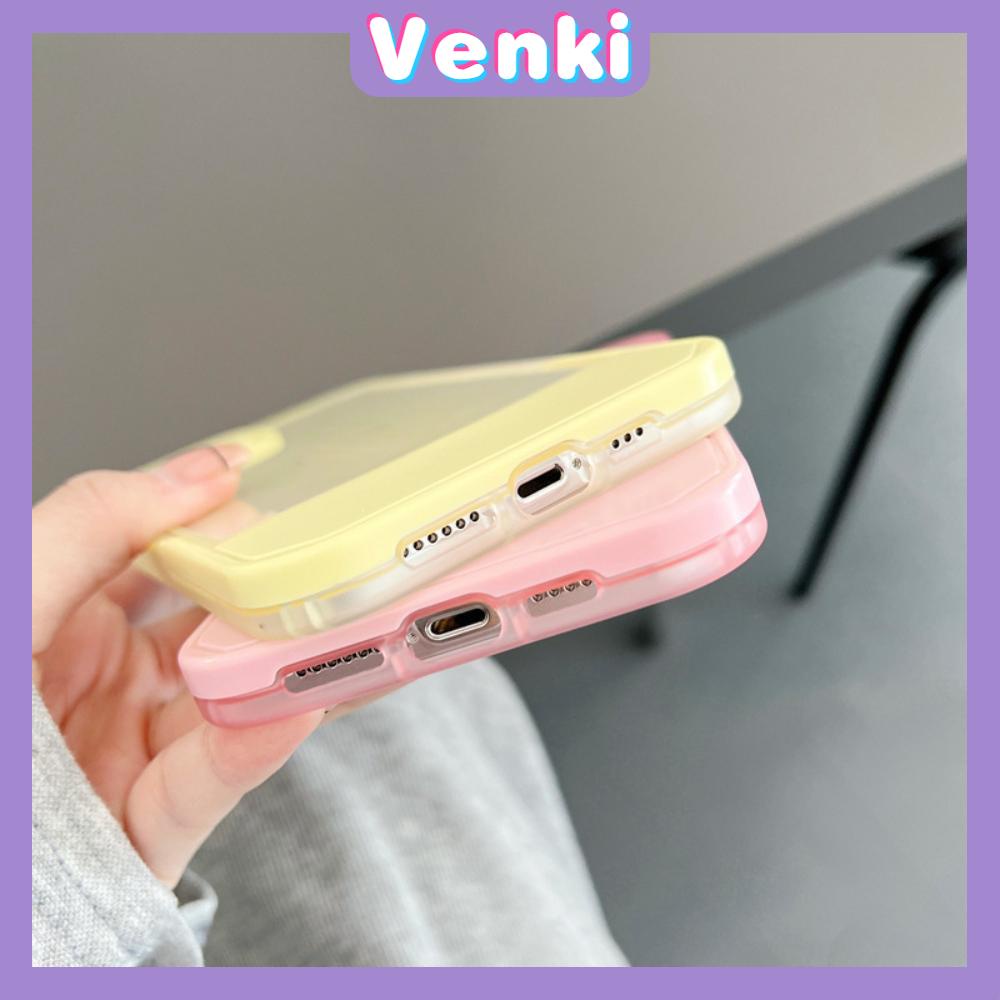 iPhone Case Silicone Soft Cover Folding Stand Clear Candy Color Airbag Shockproof Camera Cover Protection Compatible For iPhone 11 iPhone 13 Pro Max iPhone 12 Pro Max iPhone 7 Plus