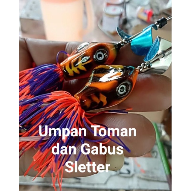 umpan casting sletter ikan Toman/gabus/predator