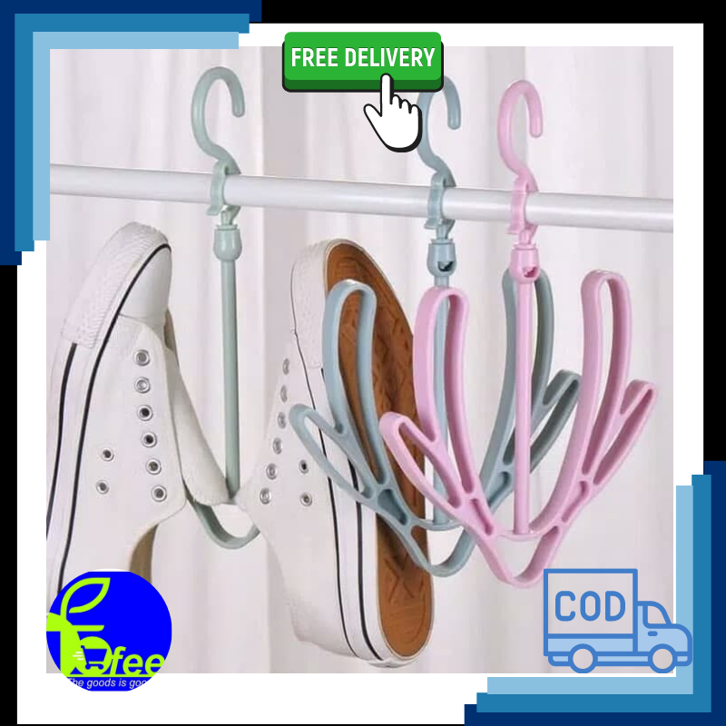 [IMPORT] - Jemuran Sepatu Shoes Hanger Plastik 360 Derajat