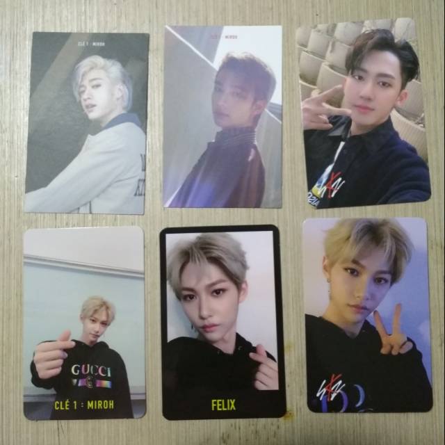STRAY KIDS CLE1 MIROH PHOTOCARD (bang chan, hyunjin, changbin, felix, han jisung)