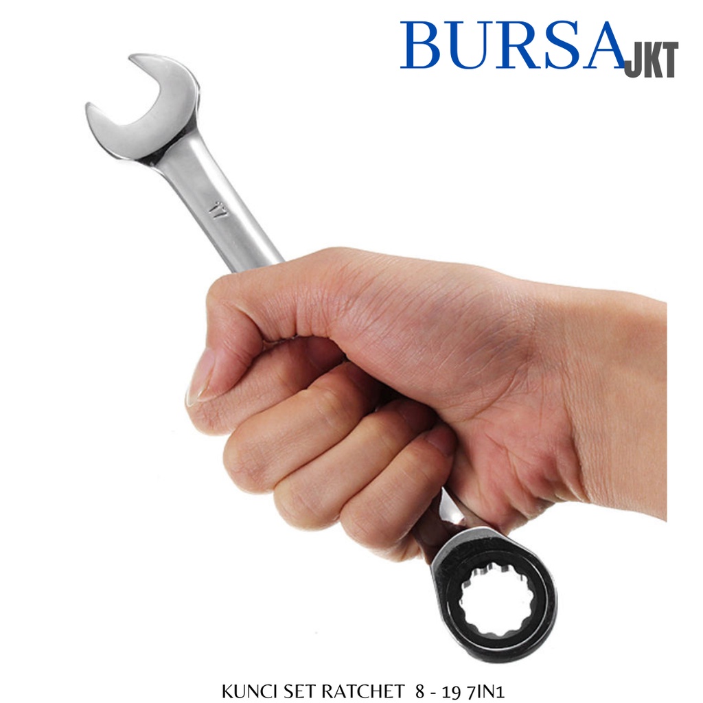 KUNCI SET RING PASS KOMBINAS RATCHET SET