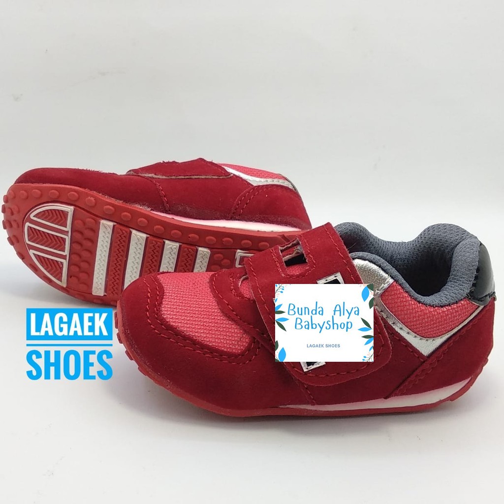 Sepatu Anak Laki Usia 2 3 Tahun Size 29 Sport MERAH - Sepatu Anak Sneakers Cowok Alas Karet Anti Licin