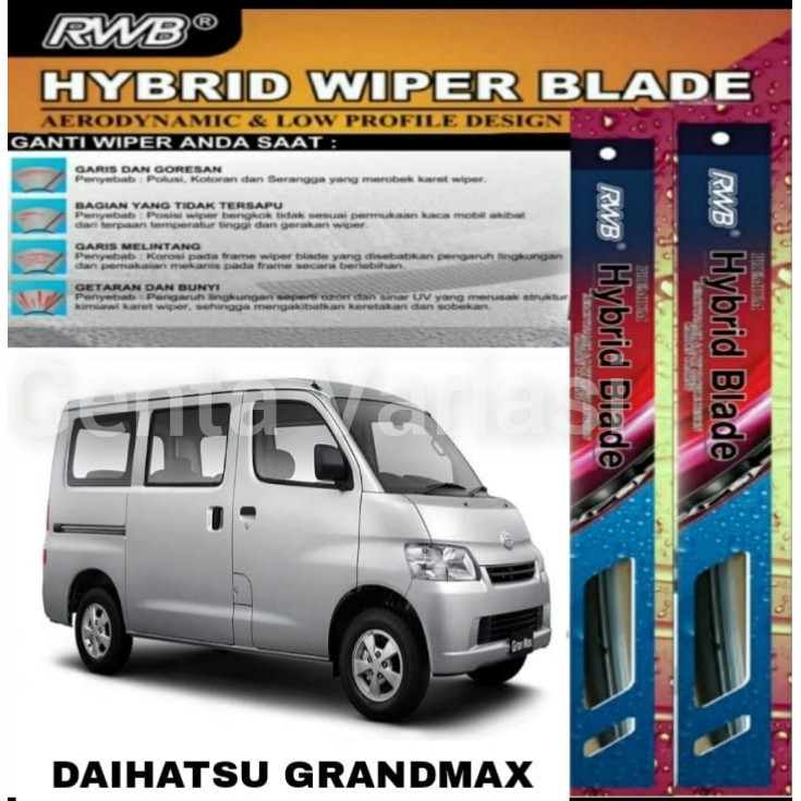 Wiper Hybrid Mobil Daihatsu GrandMax Model Frameless