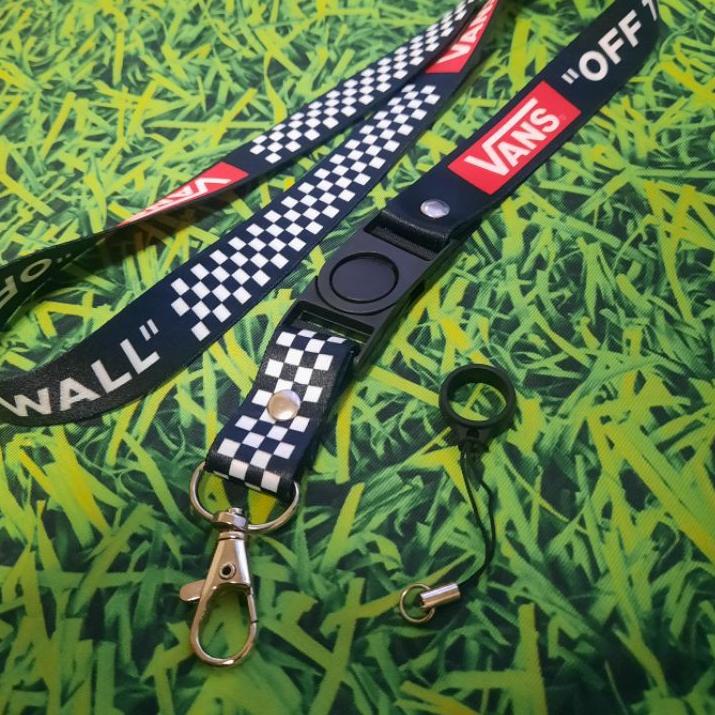 

AS78✤ Gantungan ID Card/Pod Lanyard Printing VANS OFF THE WALL 2 sisi Promo Maksimal●➤
