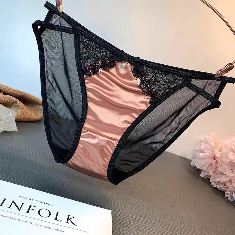 celana dalam super mewah kain satin licin transparant