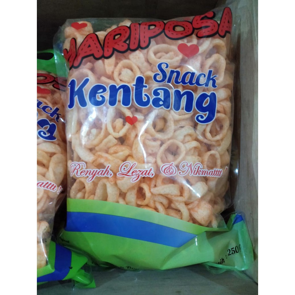 

Keripik Ring Kentang Balado Kiloan Mariposa