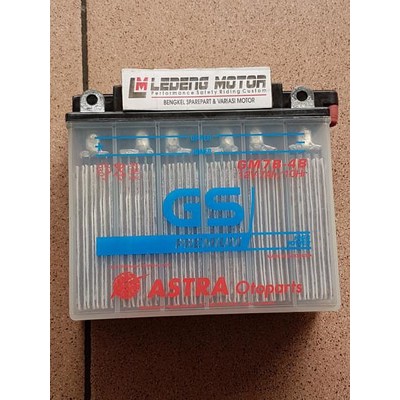 Aki GS Astra Basah GM7B-4B Motor Tiger Nouvo Scorpio Accu 12v 7a