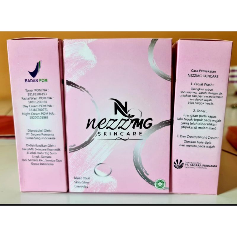 READY NEZZMG SKINCARE UNTUK MENGHILANGKAN FLEK BPOM 100% ORI FREE KACA NEZZMG