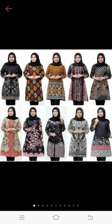 #bayar Di Tempat | Tunik Batik Modern Terlaris M - Jumbo