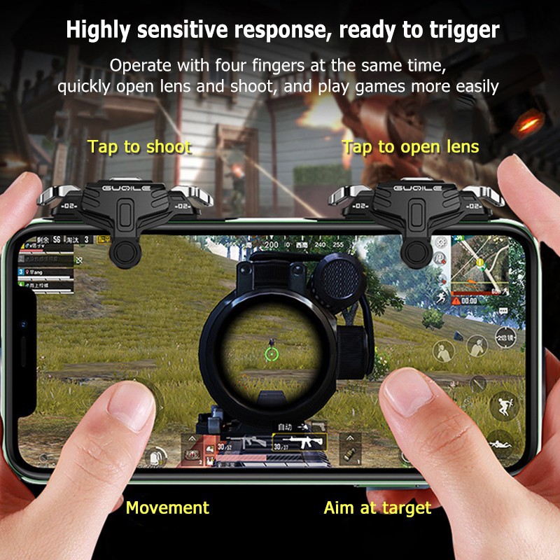 Mobile Trigger GT02 L1 R1 - PUBG FF CODM JOYSTICK GAMEPAD