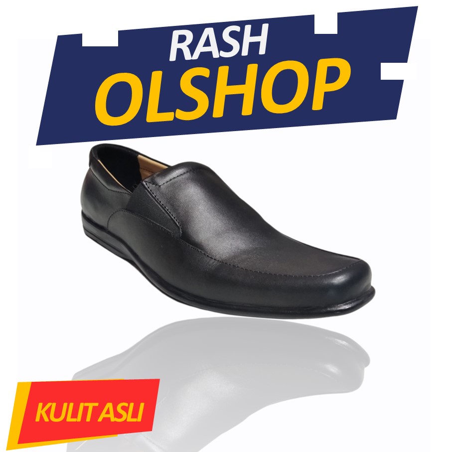 Sepatu Pantofel Hitam Pria Model Datar Sepatu Formal Flat Terbaru