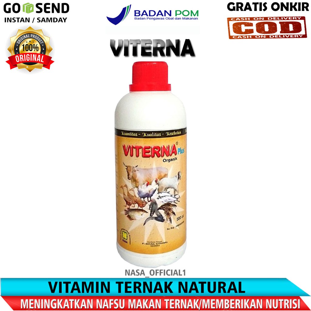 VITERNA NASA | VITAMIN AYAM | VITAMIN SAPI | VITAMIN IKAN | VITAMIN KAMBING | VITERNA VITAMIN TERNAK
