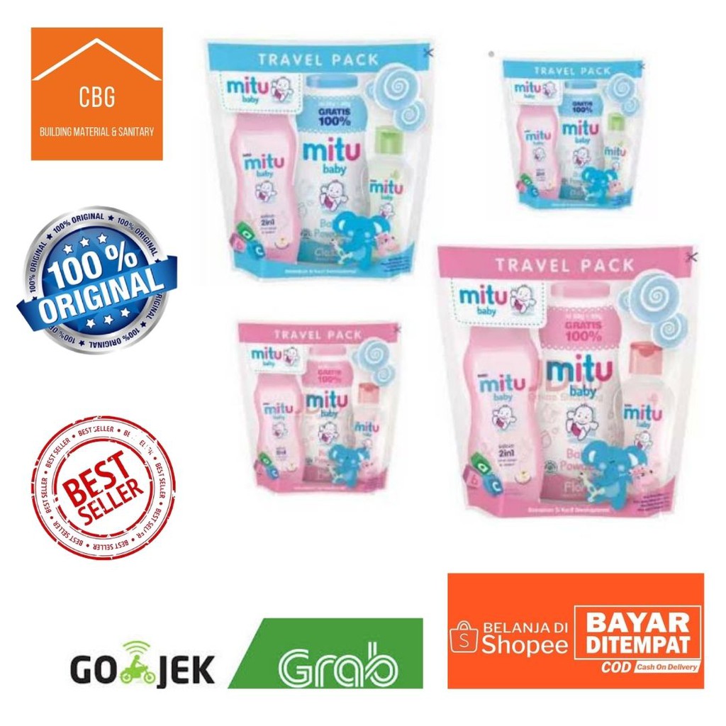 Mitu Baby Travel Pack 4in1 Kantong Ziplock