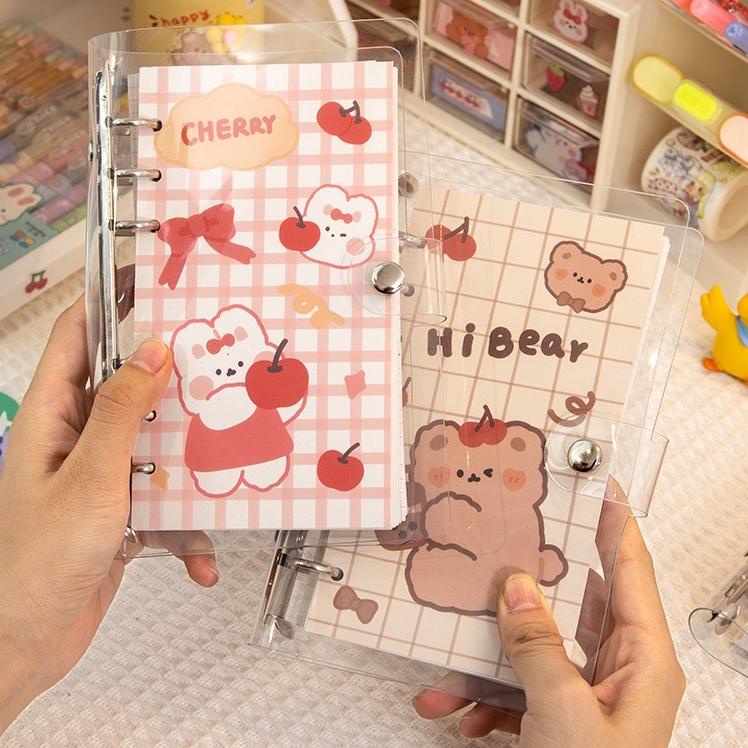 

SERBA MURAH [THE UNIVERSE] Buku Binder A6 6 Ring Transparan Binder Cover Notebook Binder Hologram - ST005 ♩ 870