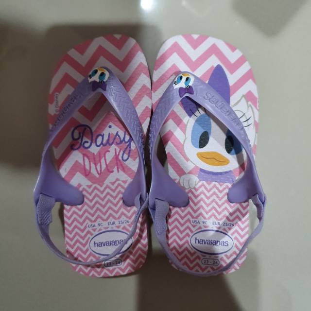 Havaianas Baby Disney Daisy Duck Purple - Preloved