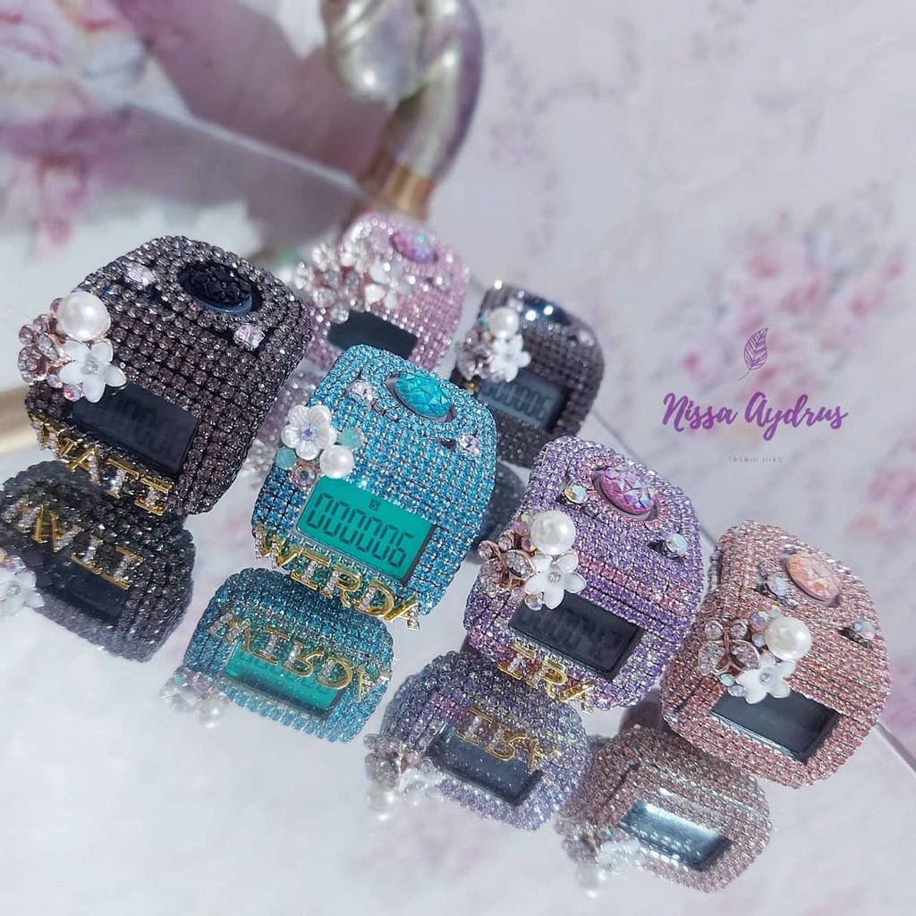 Nisa Aydrus - USB Charger 6 Channel Tasbih Digital Swarovski Premium