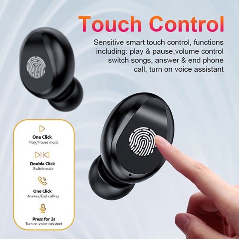 Earphone / Earbuds / Headset Bluetooth TWS F9-5 LED Smart Power Bank / headset bluetooth