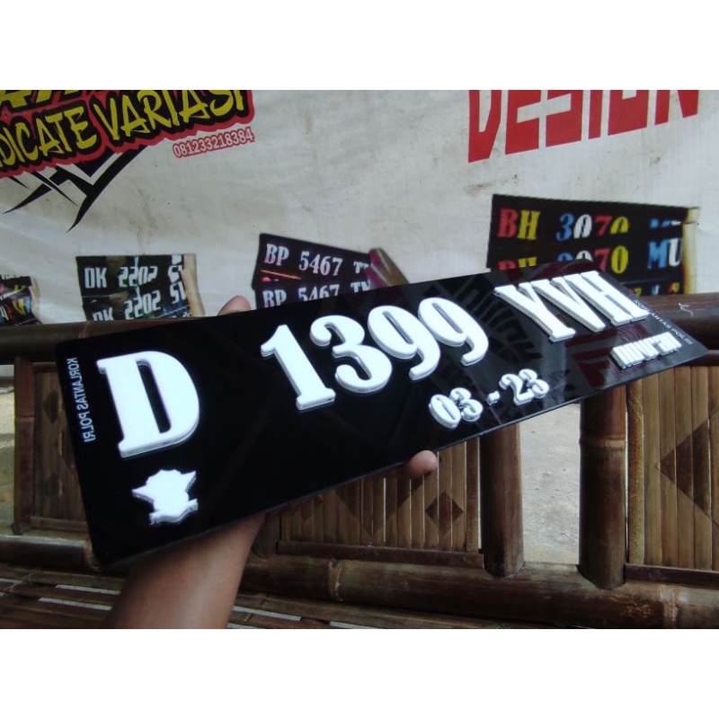 PLAT MOBIL TIMBUL  1 PCS ( satuan )