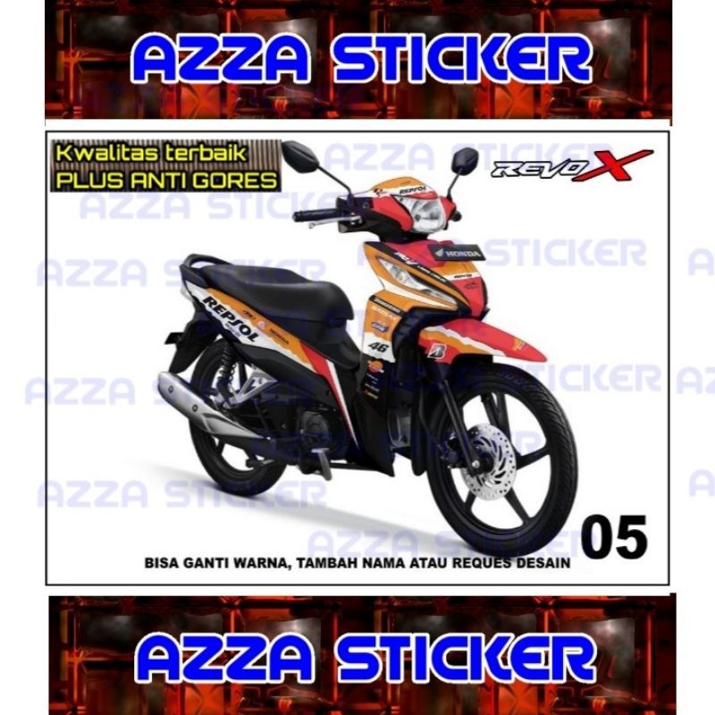 Sticker Striping Decal Revo X Full Body, Sticker Decal Revo X Full Body, Decal Revo X 05