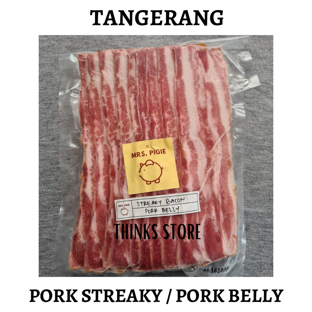 

BACON - BACON SAMCAN - PORK BACON STREAKY - MRS.PIGIE - BALI - MAKANAN FROZEN