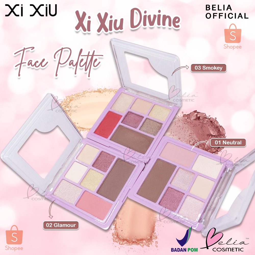 ❤ BELIA ❤ Xi Xiu Divine Face Palette | Face Palette | Eyeshadow | Blusher | Highlighter (✔BPOM)