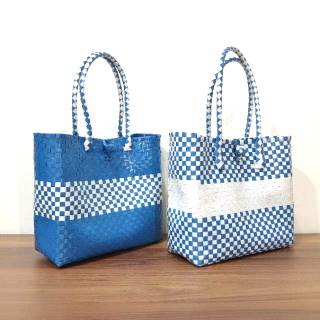 Kiarra Bag Small Blue Series Tas Anyam Plastik  Tas  