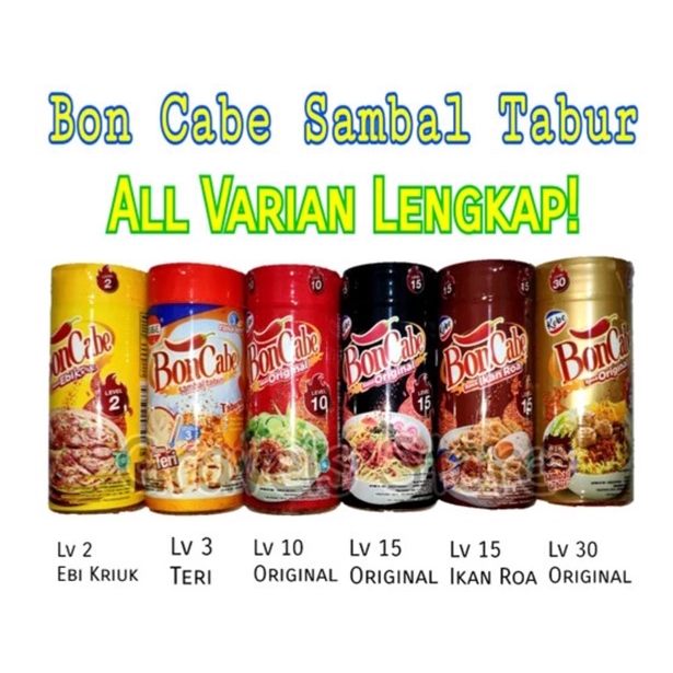 Bon cabe sachet botol / Boncabe sachet botol level 50 max end / level 15 leve 30