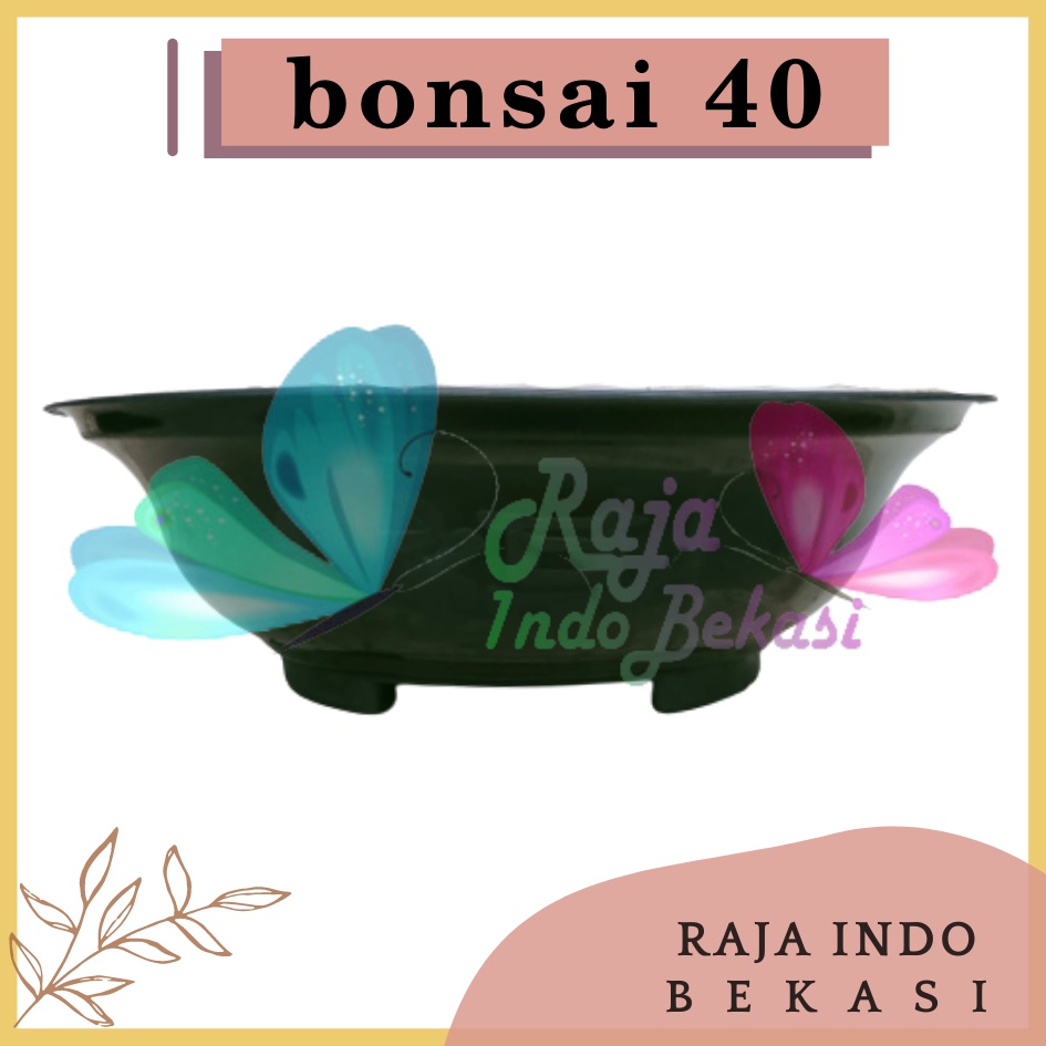 Only Gosend Pot Bonsai Gbl 40 / Pb 40 Hitam - Pot Tanaman Plastik Bonsai 40 Cm - Pot Adenium Sikas