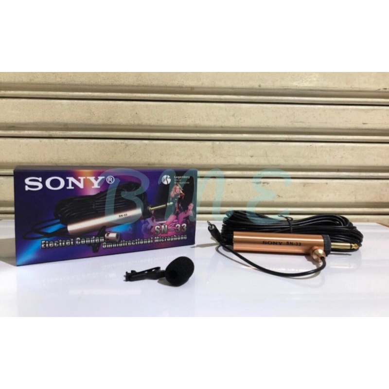 MIC JEPIT SONY 33 MICROPHONE CLIP ON SONY SN33 MIC IMAM MASJID