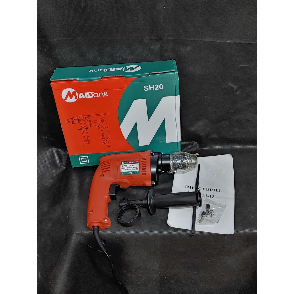 MESIN BOR LISTRIK BESI KAYU MAILTANK IMPACT DRILL SH20 BOR 13 MM