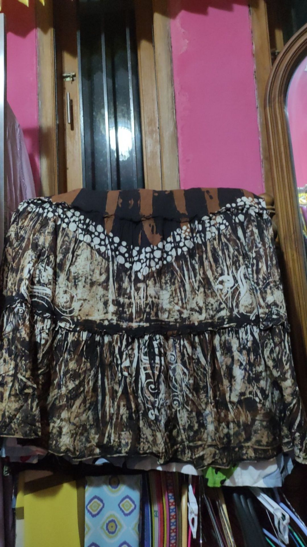 Gamis Twill Ori Batik Abstrak | Gamis Twill Original Batik Tradisional Motif Madongan
