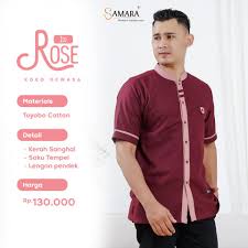 Terbaru Sarimbit Keluarga Muslim Gamis Couple Pink Rose / Maroon