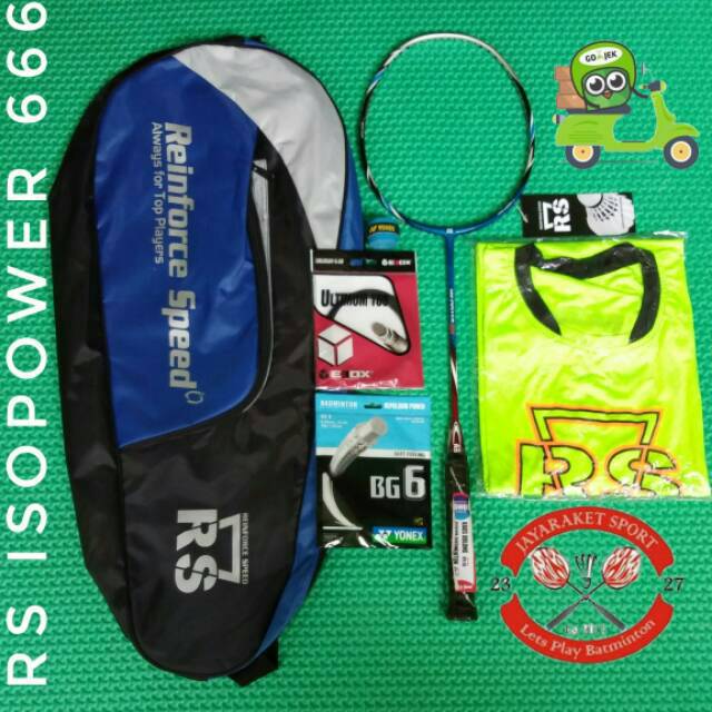 Raket bulutangkis Raket Badminton Raket Bulutangkis Reket Badminton Reket Bulu Tangkis RS ISOPOWER 6