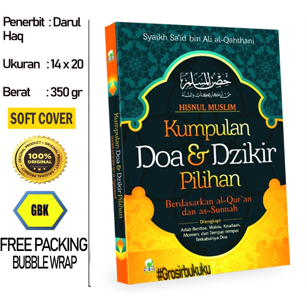 Buku Kumpulan Doa &amp; Dzikir Pilihan Hisnul Muslim - Darul Haq