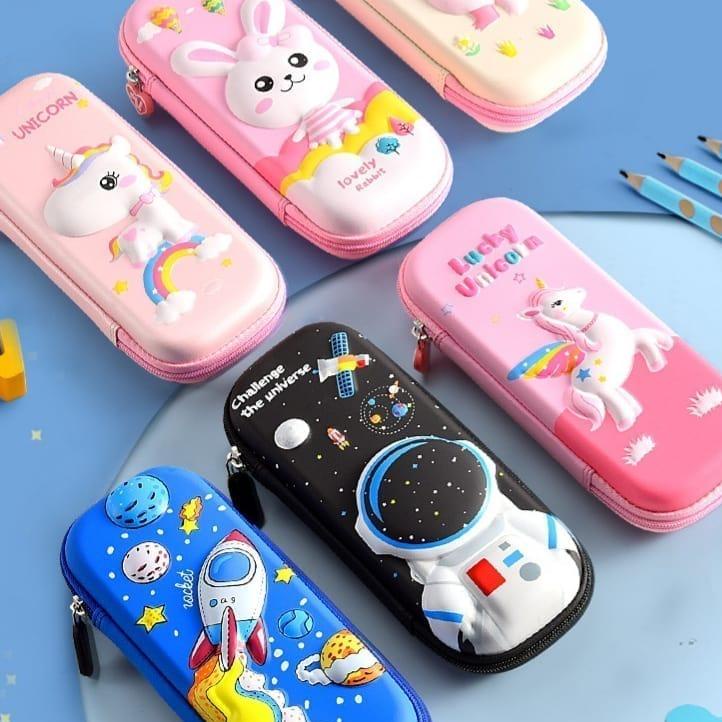 

[PROMO TWJ62] Tempat pensil mini kotak pensil karakter unicorn flaminggo shark Lucu anak paud TK SD Readystock