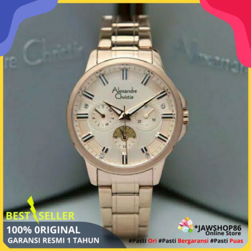 Jam Tangan Wanita Cewek Murah Alexandre Christie Original Terbaru Kecil 2822