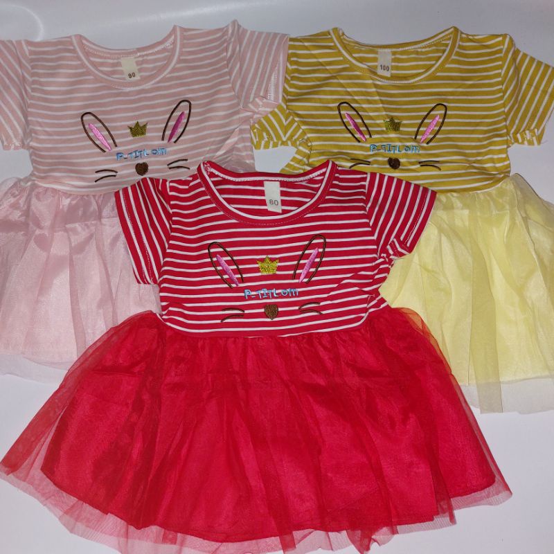 dress import tutu anak perempuan bayi sampai usia 1,5 tahun bahan dingin rok tutu
