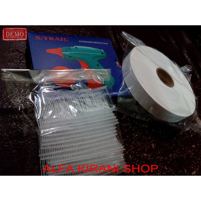 

Paket Tag Gun / Alat Tembak Baju + 1000 Arrow Pin & Pita Laundry 1 Inc