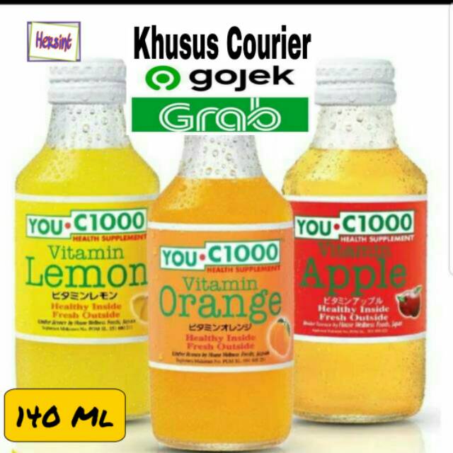You C 1000 Ukuran 140ml Botol Beling Shopee Indonesia