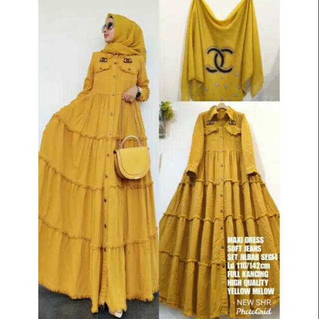 1000% ORI SHR IMPORT. GAMIS DRESS JEANS + JILBAB CHANNEL