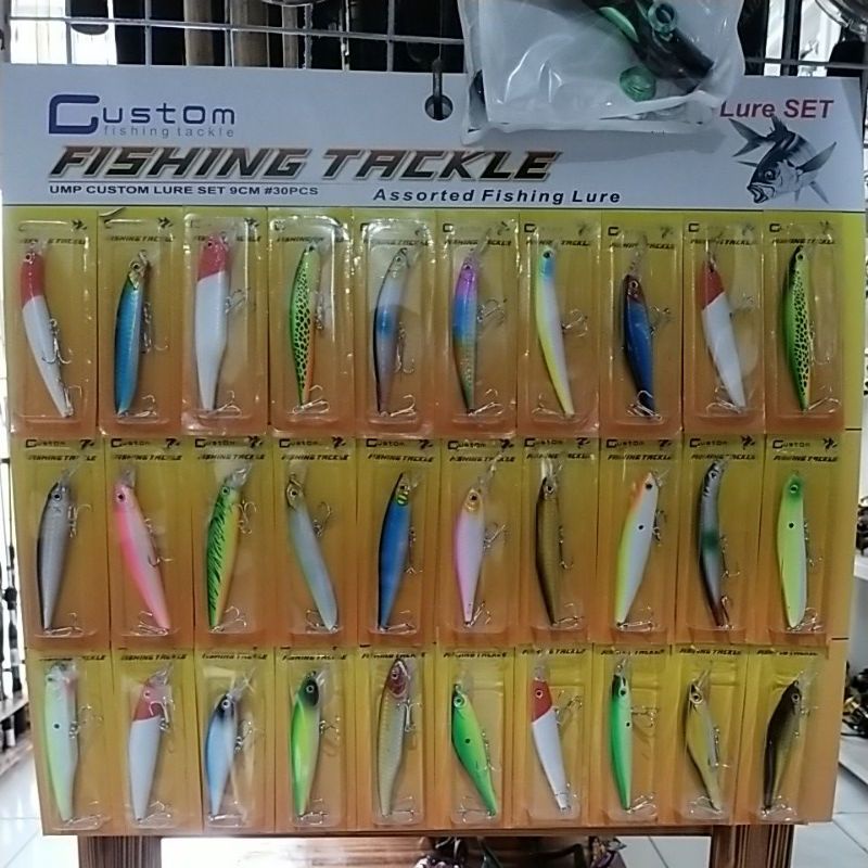 {30pcs}Lure set minow lembaran