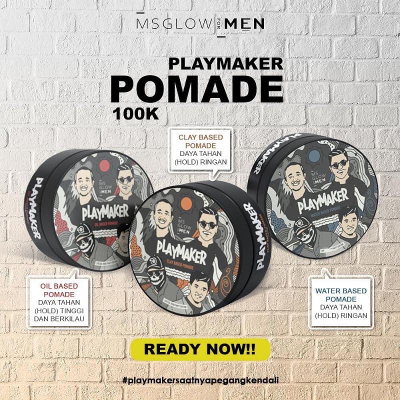 POMADE MS GLOW / POMADE WATER BASED MS GLOW / POMADE MS GLOW CLAY BASED / POMADE MS GLOW OIL