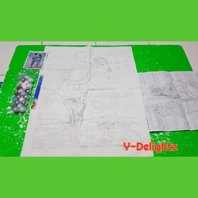 

DIY PAINTING BY NUMBER - COUPLE