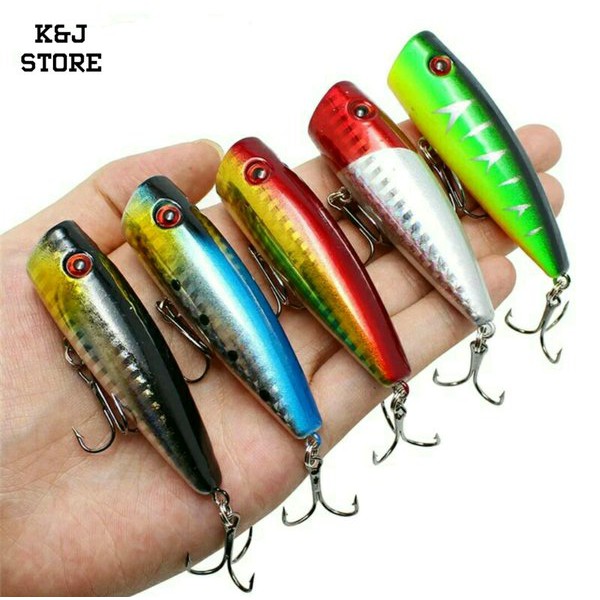 SET 5 PCS UMPAN PANCING POPPER LURE TOP WATER MINNOW LURE   ; Perkakas