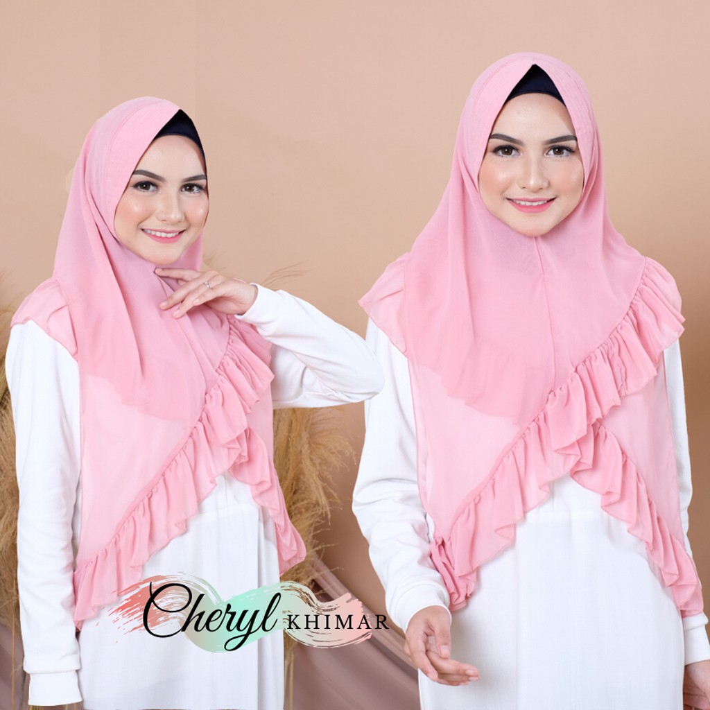 KERUDUNG INSTAN MURAH CHERYL / JILBAB KHIMAR 2 LAYER / HIJAB INSTANT MODIS / JILBAB INSTAN MURAH / JILBAB LANGSUNG PAKAI