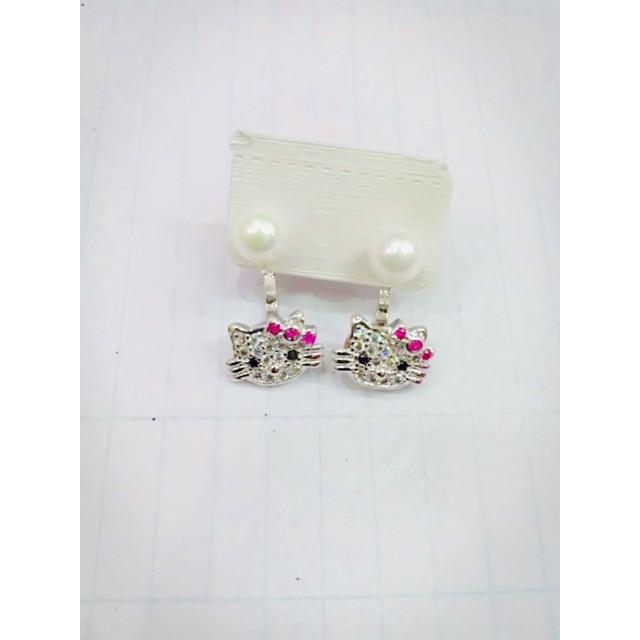 Anting hellokity / mutiara / yaxiya / xuping / anting klip